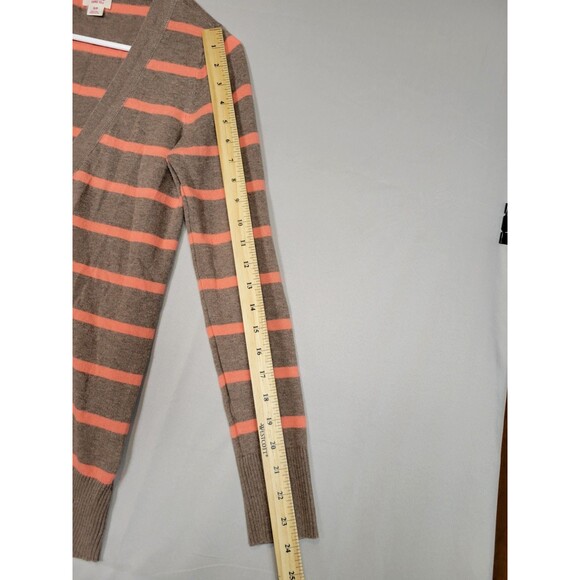 Retro Inspired Mossimo Button Up Cardigan Sweater Womens Small Striped Preppy - Picture 6 of 8